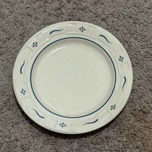 Longaberger Bread Plate Blue Heritage Woven Traditions